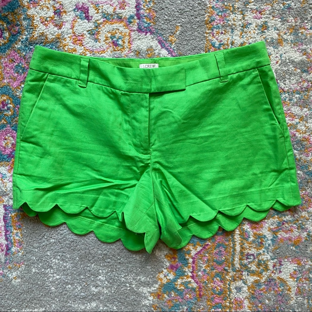 J.Crew Scalloped Chino Shorts